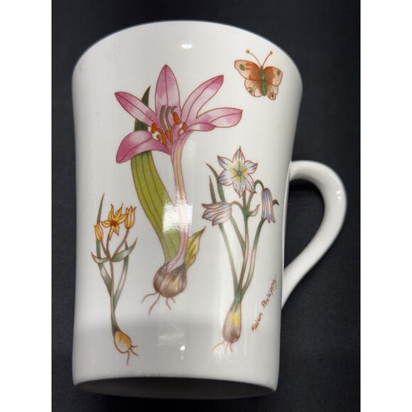 Vintage Royal Sutherland HM Fine Bone China Cup – Botanical & Butterflies - Picture 9 of 10